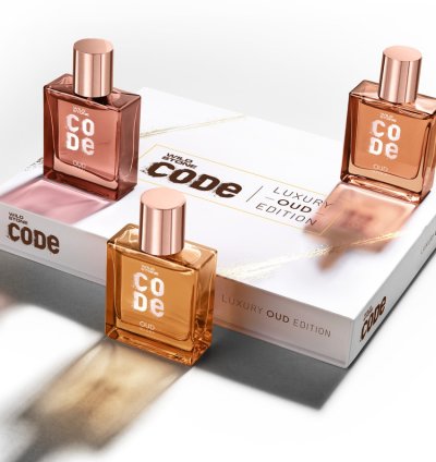 Wild Stone CODE Luxury OUD Eau De Parfum Gift Set For Men | 50ml X 3 - Regal, Imperial & Glory Eau de Parfum - 150 ml