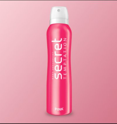 Pink Deodorant (Deo) 150ml | Body Spray for Women | Secret Temptation