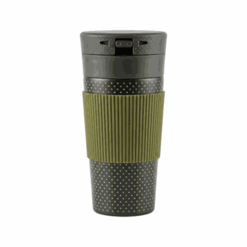 350ML COFFE CUP  STYLISH WITH RUBBER GRIP 1739