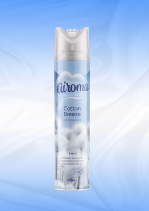 Airoma Air Freshener Cotton Breeze 12x300ml